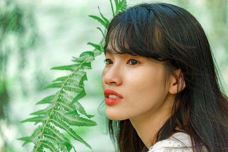 Woman girl portrait