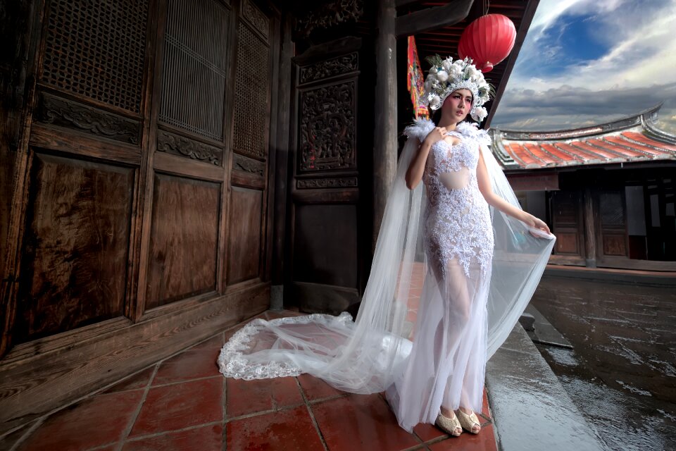 Bride wedding dress