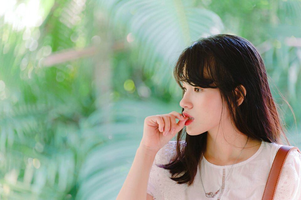 Woman girl portrait