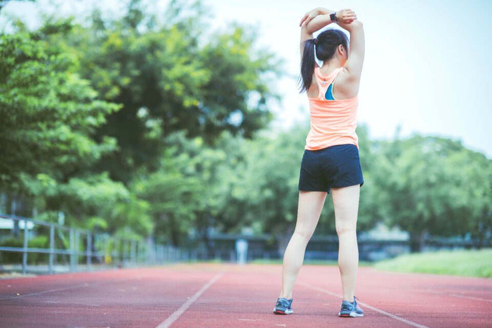 Woman girl portrait athlete