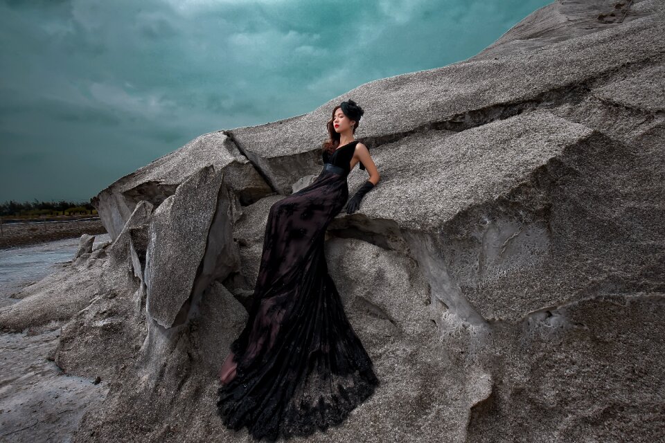 Woman girl portrait dress