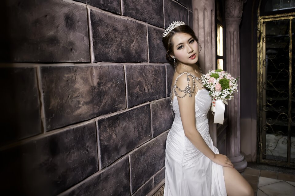 Bride wedding dress