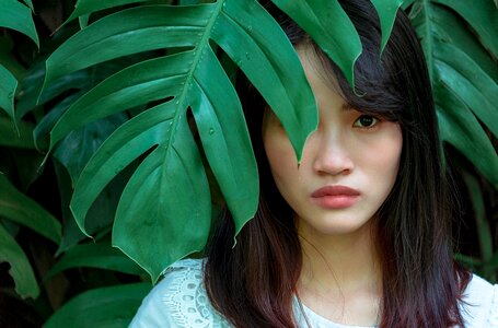 Woman girl portrait