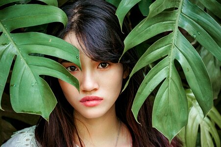 Woman girl portrait
