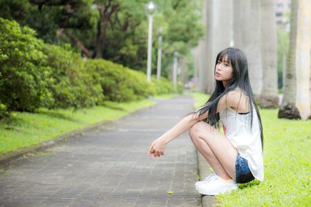 Woman girl portrait