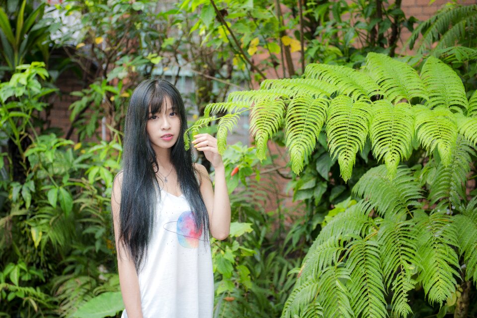 Woman girl portrait