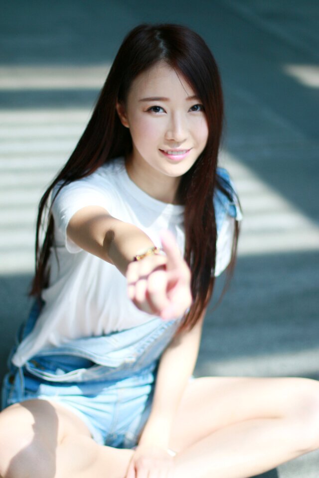 Woman girl portrait