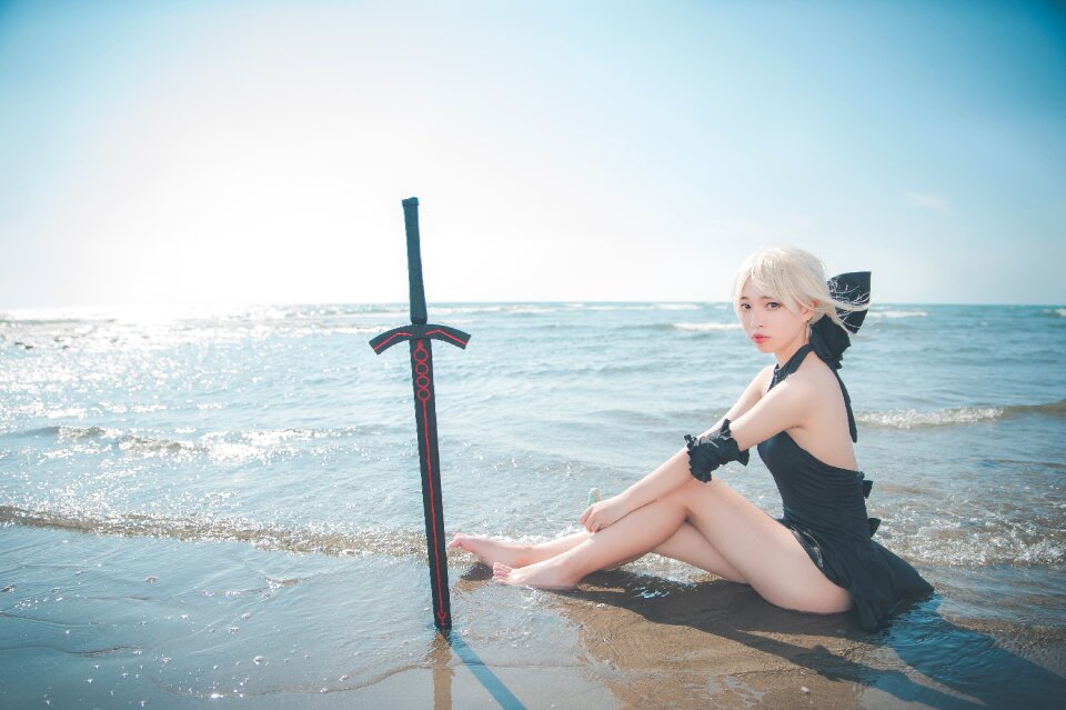 Cosplay saber fate stay night