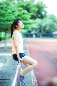 Woman girl portrait athlete