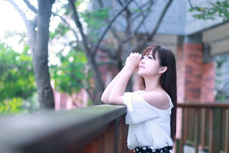 Woman girl portrait