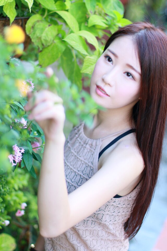 Woman girl portrait