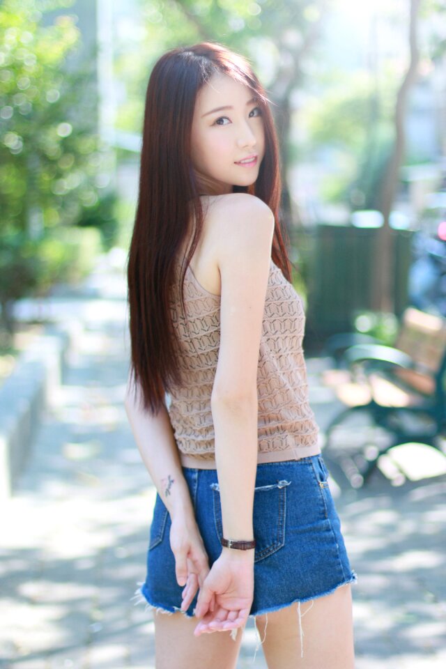 Woman girl portrait