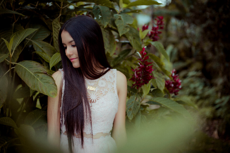 Woman girl portrait