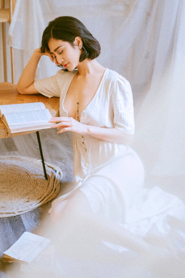 Woman girl portrait