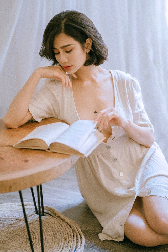 Woman girl portrait