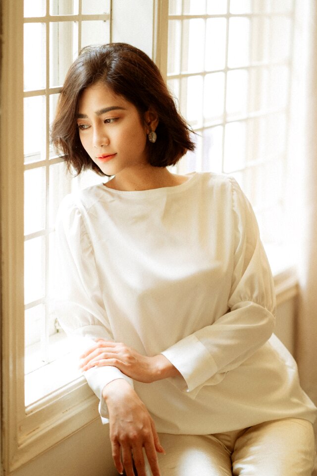Woman girl portrait