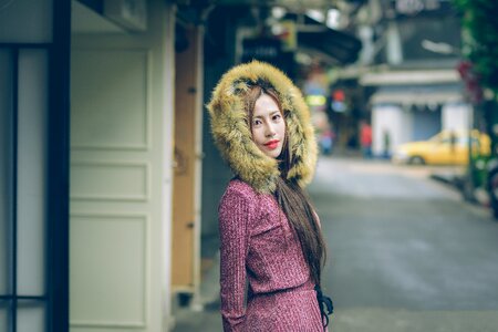Woman girl portrait
