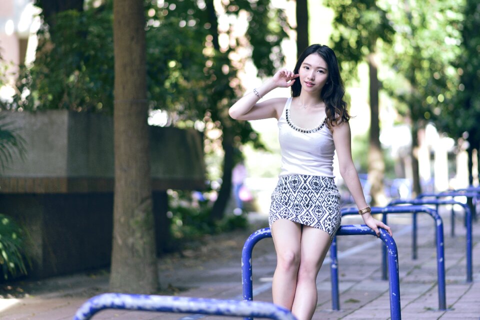 Woman girl portrait
