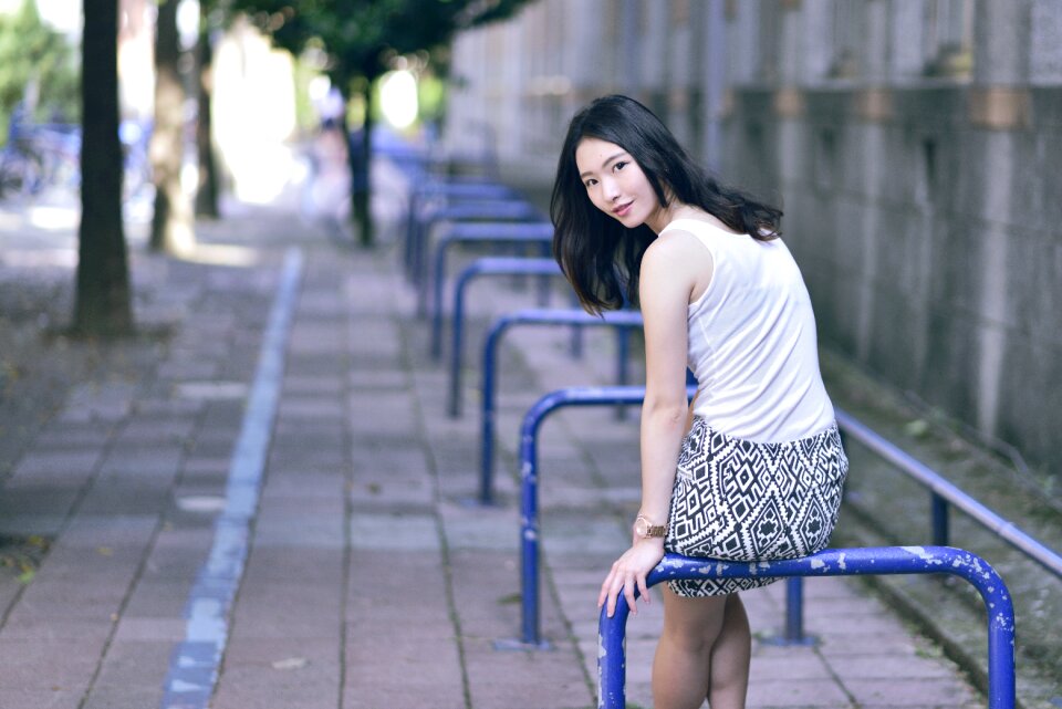 Woman girl portrait
