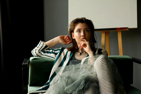 Woman girl portrait