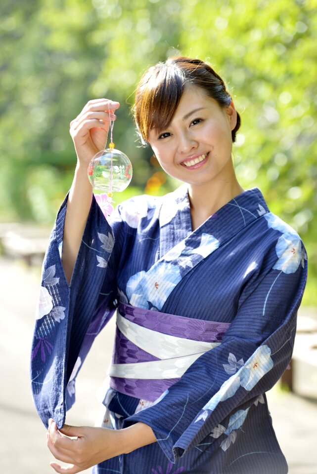 Woman girl portrait yukata photo