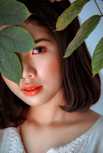 Woman girl portrait