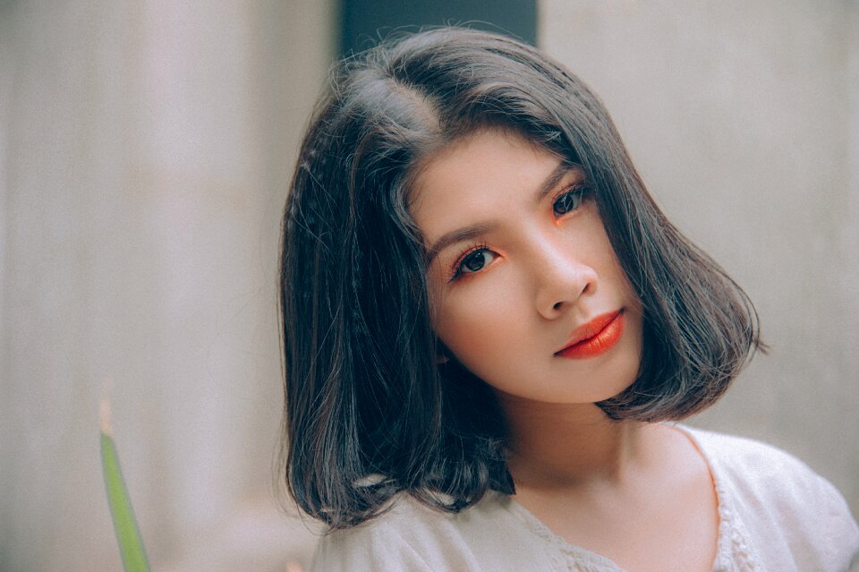 Woman girl portrait