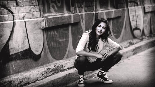 Woman girl portrait