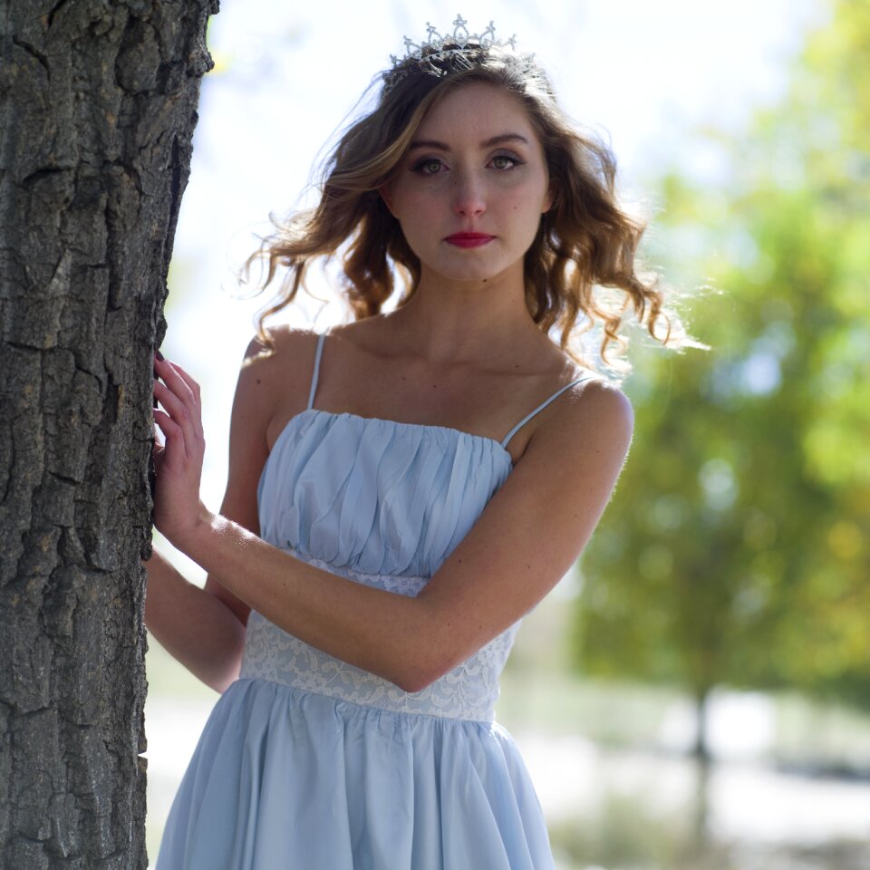 Woman girl portrait