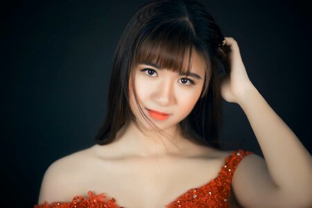 Woman girl portrait