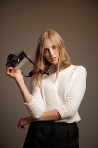 Woman girl portrait