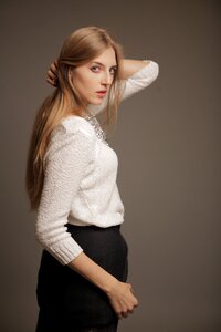 Woman girl portrait