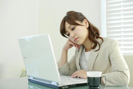 Business woman laptop computer