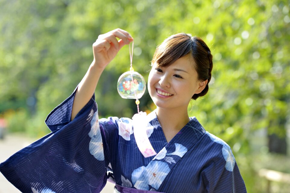 Woman girl portrait yukata