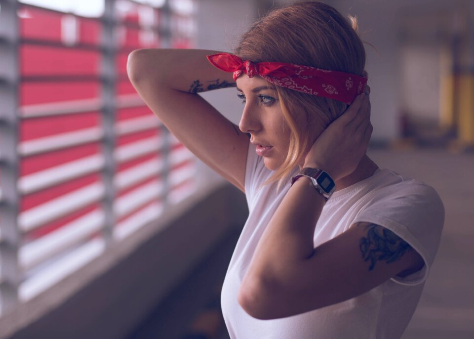 Woman girl portrait