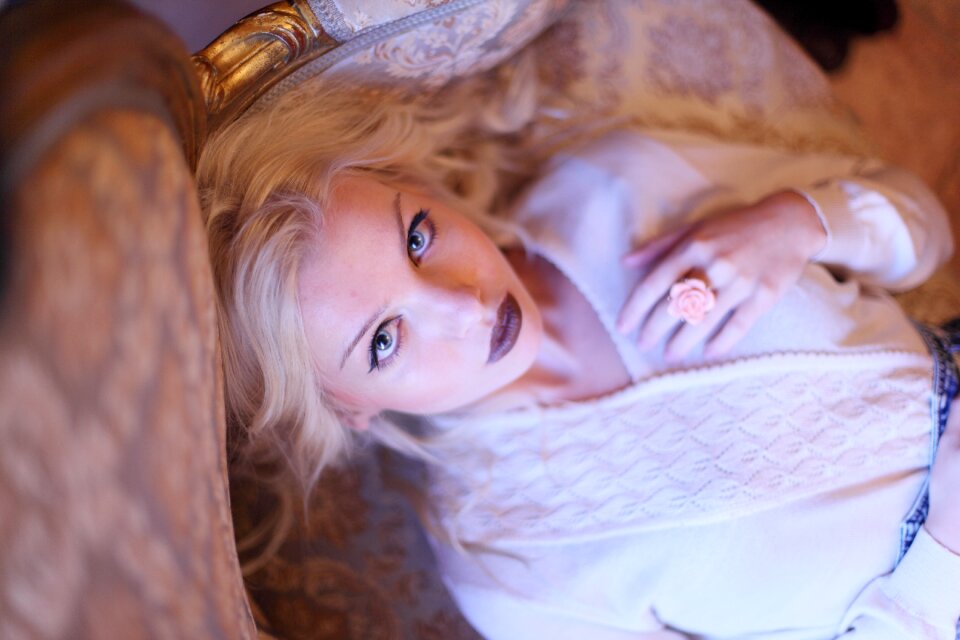 Woman girl portrait