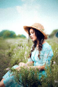 Woman girl portrait