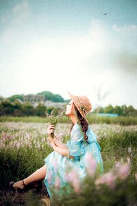 Woman girl portrait