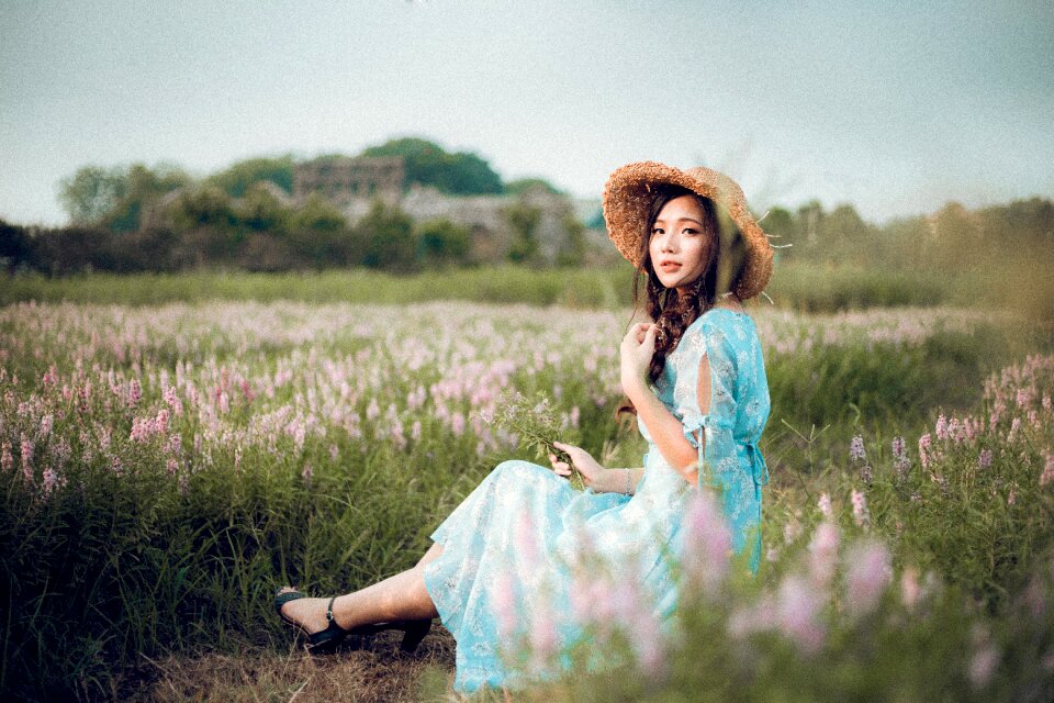Woman girl portrait