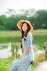 Woman girl portrait