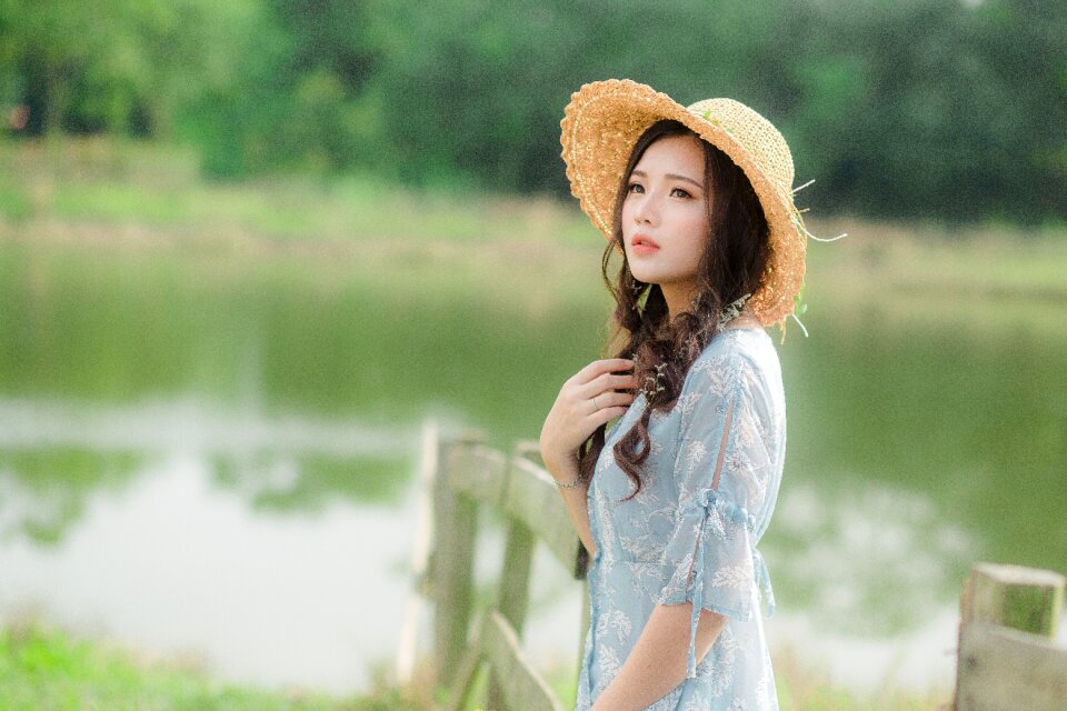 Woman girl portrait