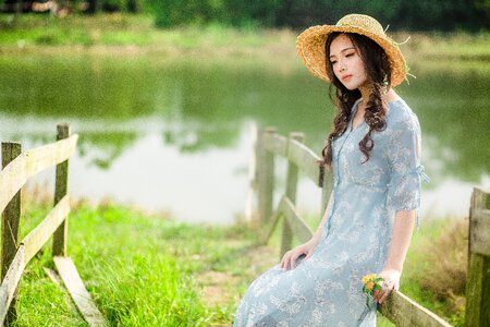 Woman girl portrait
