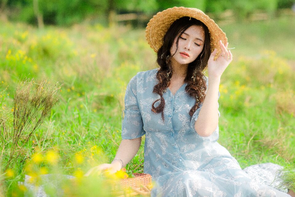 Woman girl portrait