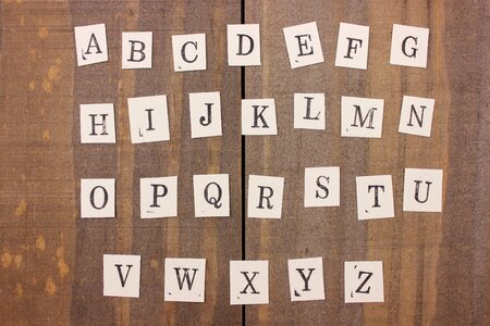 Alphabet stamp
