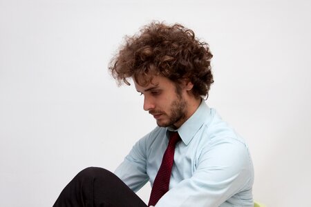 Business man depressed