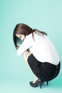 Business woman depressed