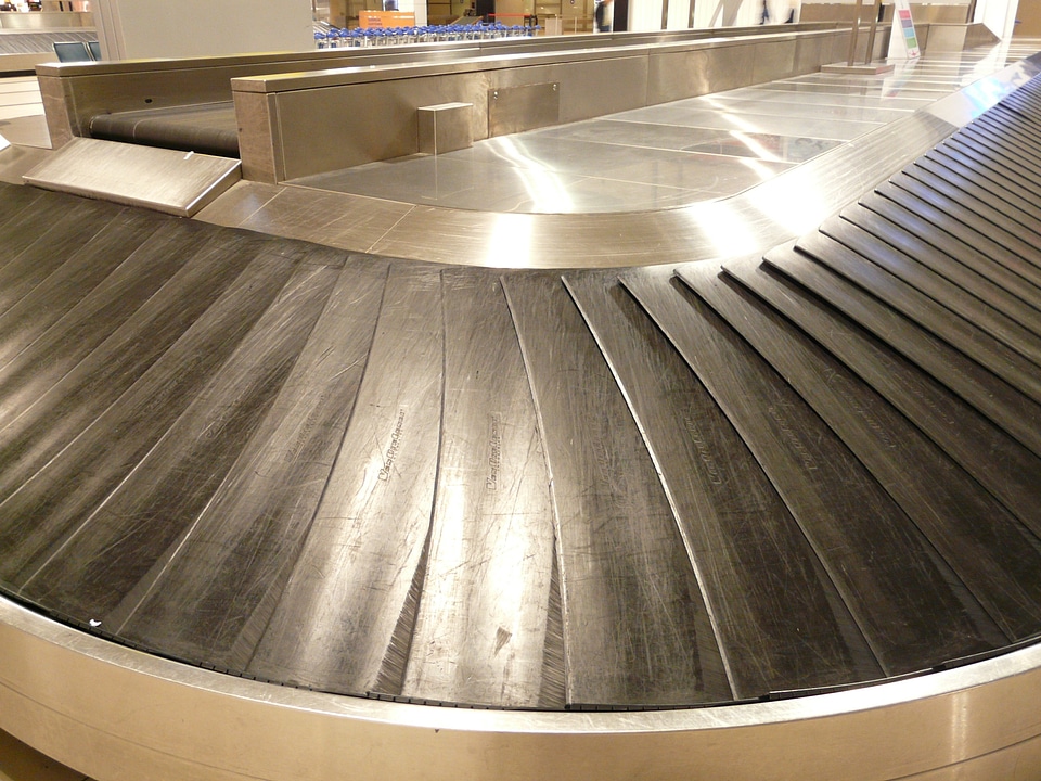 Luggage empty airport