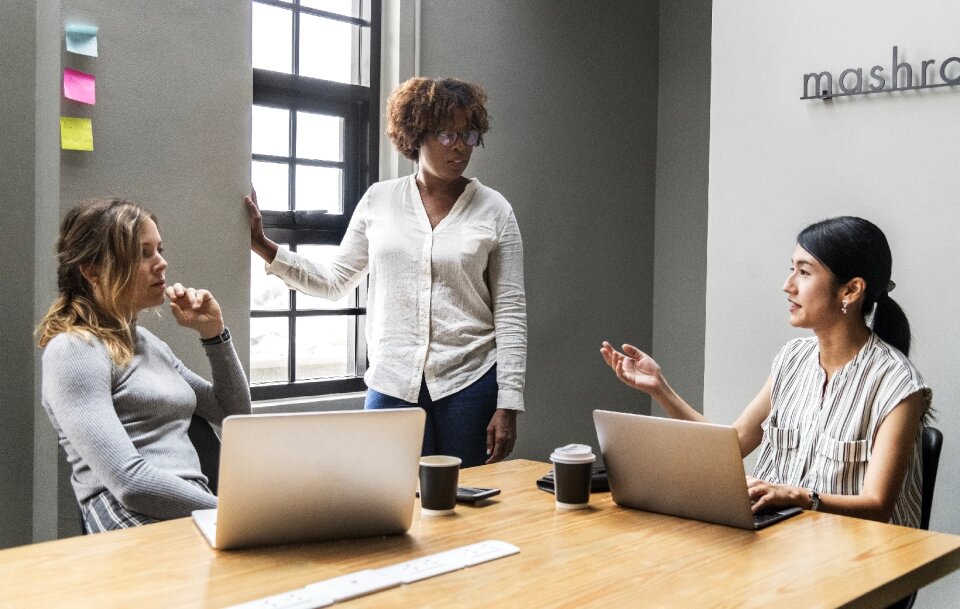 Business women meeting
