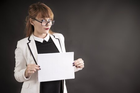 Businesswoman paper