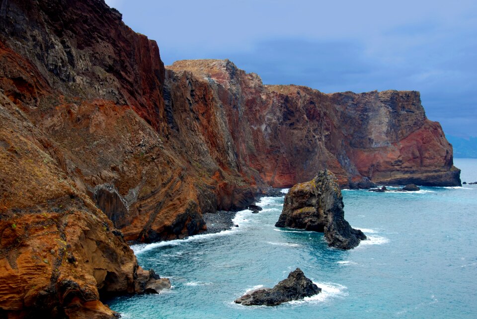 Cliff coast sea photo